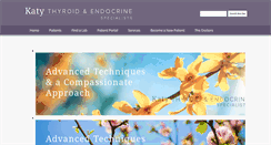 Desktop Screenshot of katyendocrine.com