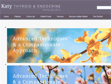 Tablet Screenshot of katyendocrine.com